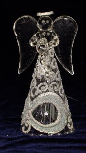 Little Crystal Angel Hand Decorated # 01