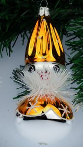 Doll with Hat Snowflakes