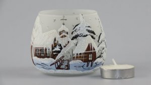 Round Cup 1 Tea Light Holder White Sc 02