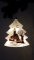 Christmas Decorated Hand Painted and LED illuminated Christmas Tree White Class 01